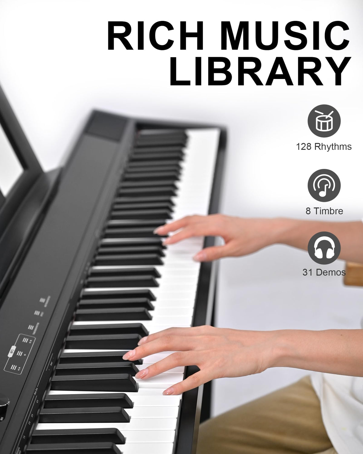 88 Key Weighted Digital Piano F57254