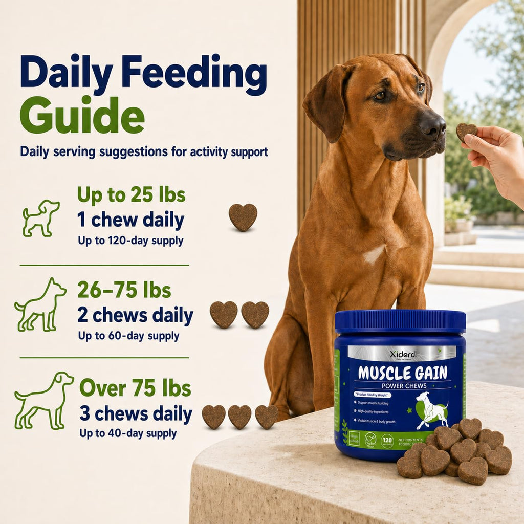 High Protein Muscle Support Soft Chews for Dogs, 120 Count A425853