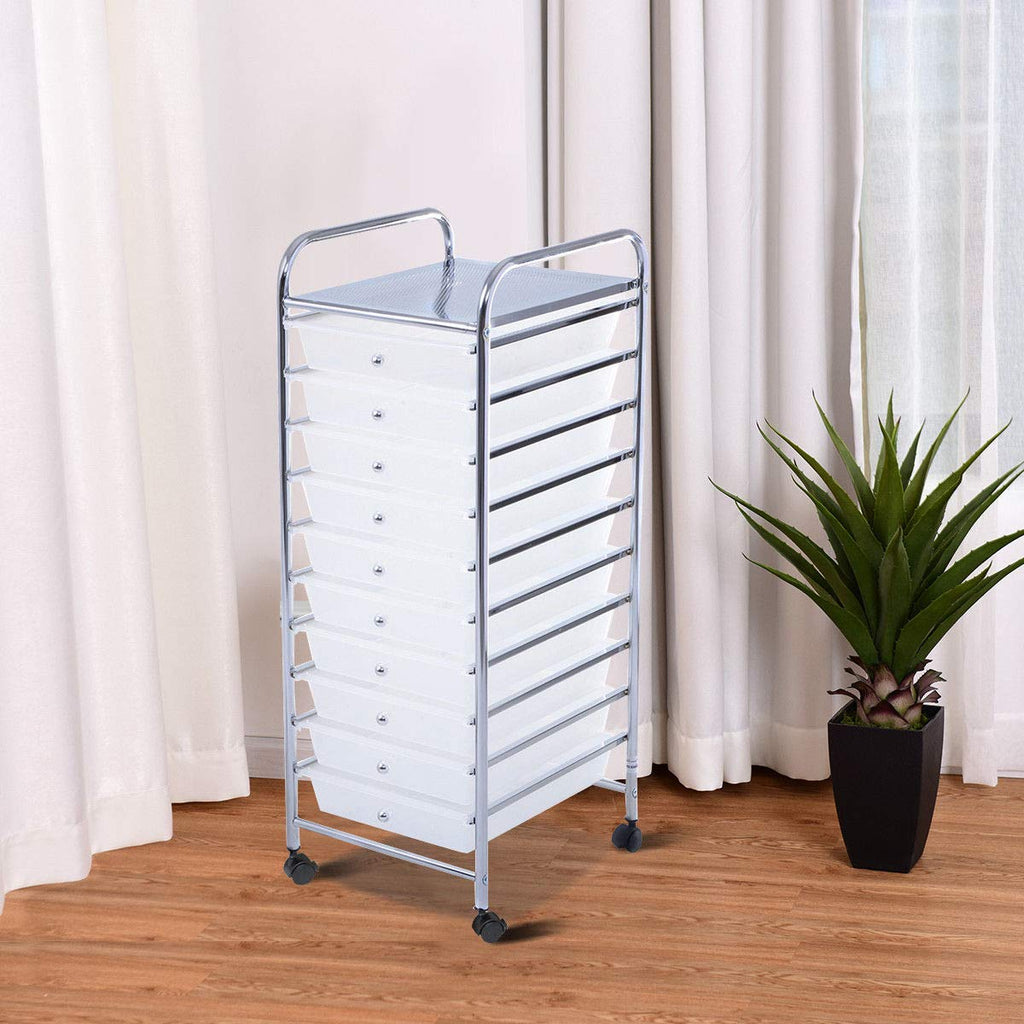 10 Drawer Rolling Storage Cart W6265