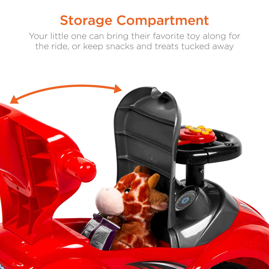 Kids 3-in-1 Push and Pedal Ride On Car L905588
