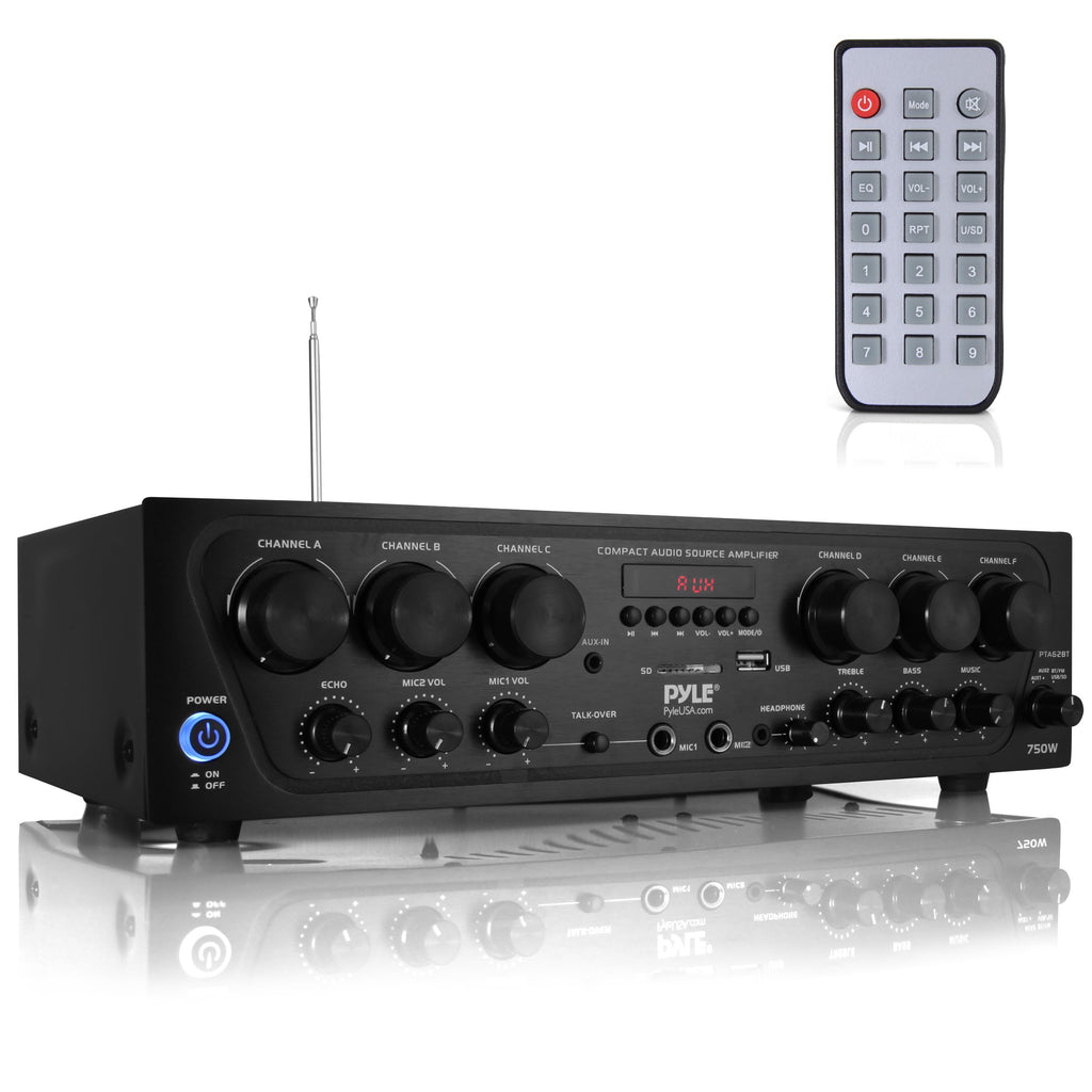 Wireless Bluetooth 6 Channel 750W Karaoke Amplifier Y96911