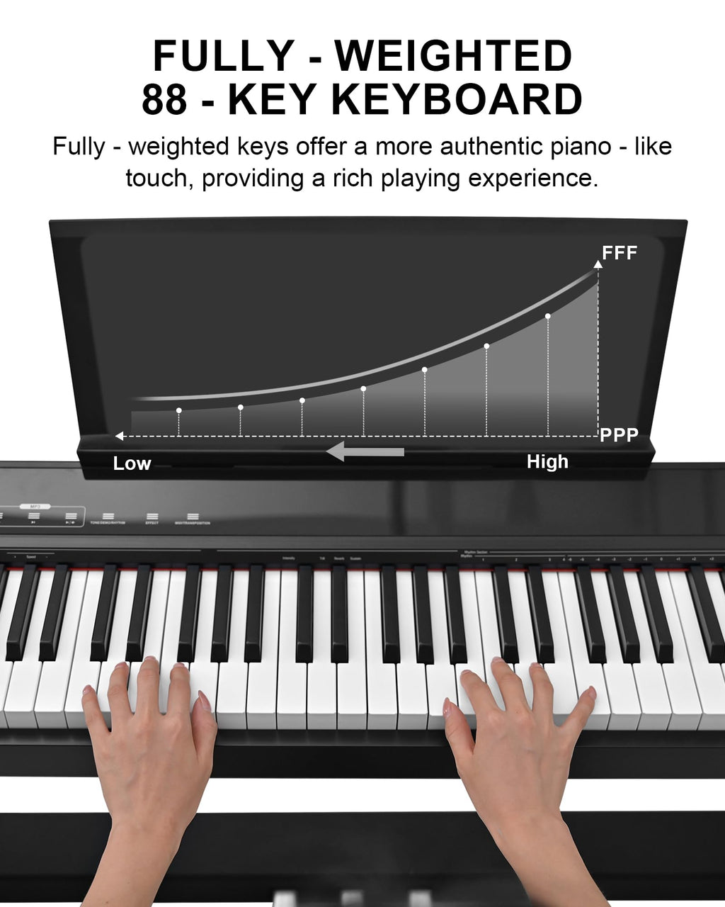 88 Key Weighted Digital Piano F57254