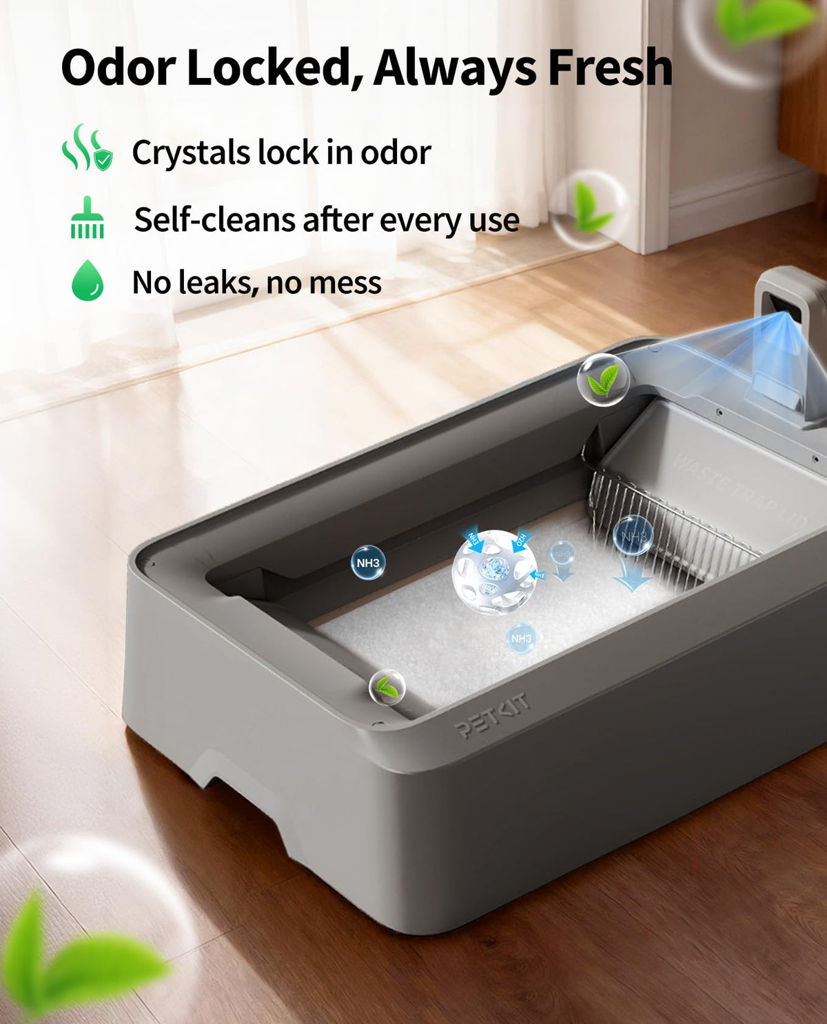 Crystal Cat Litter with Tray 4.5 lb×4 Packs Q82589