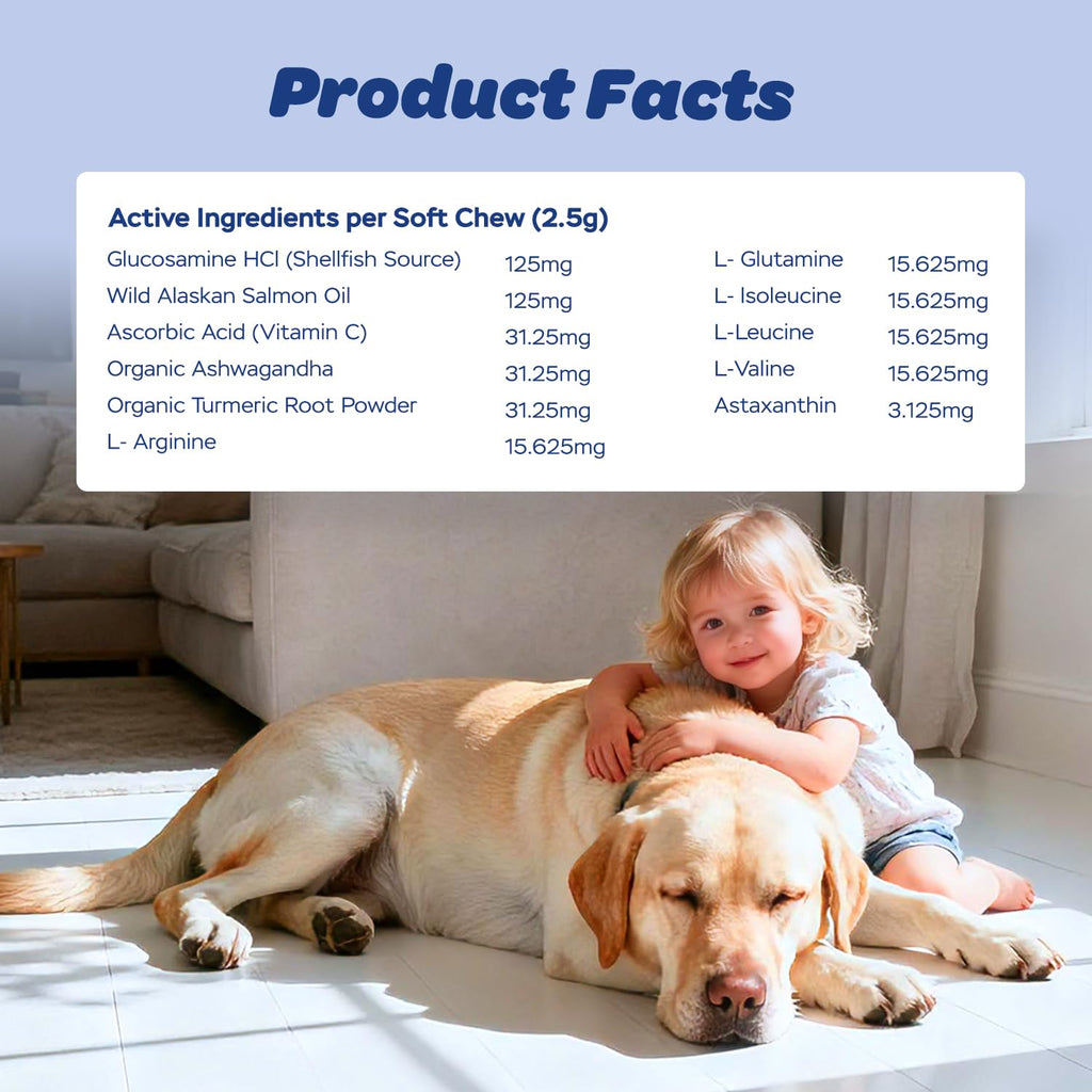 High Protein Muscle Support Soft Chews for Dogs, 120 Count A425853