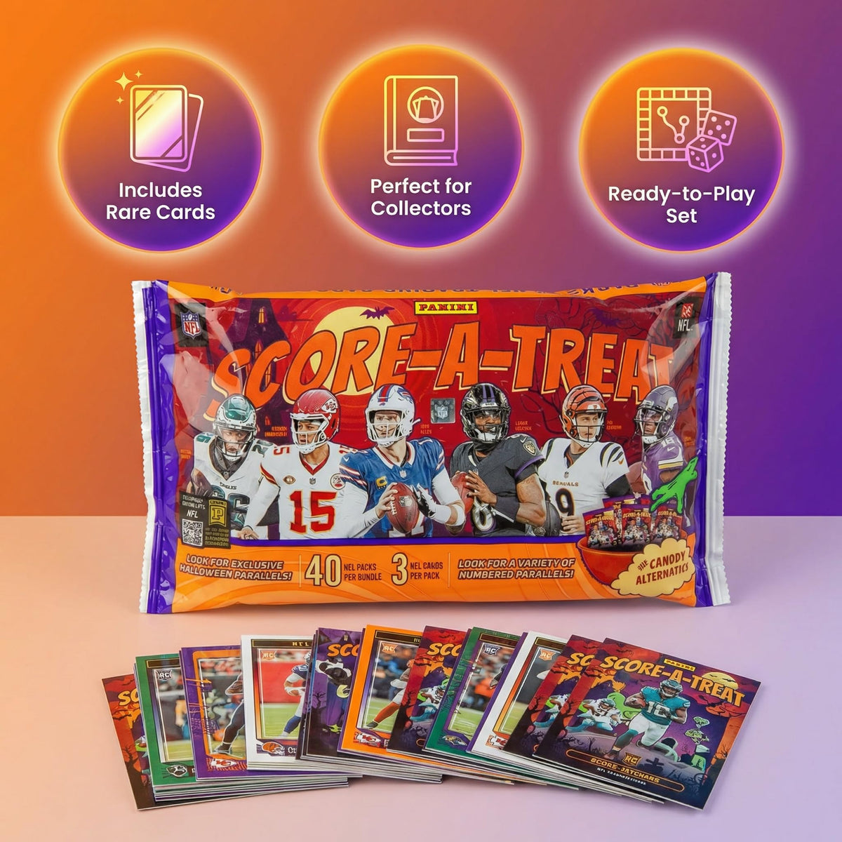 Halloween 2025 Football Trading Cards B1345