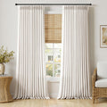 120 Inches Long 2 Panels Linen Curtains T883635