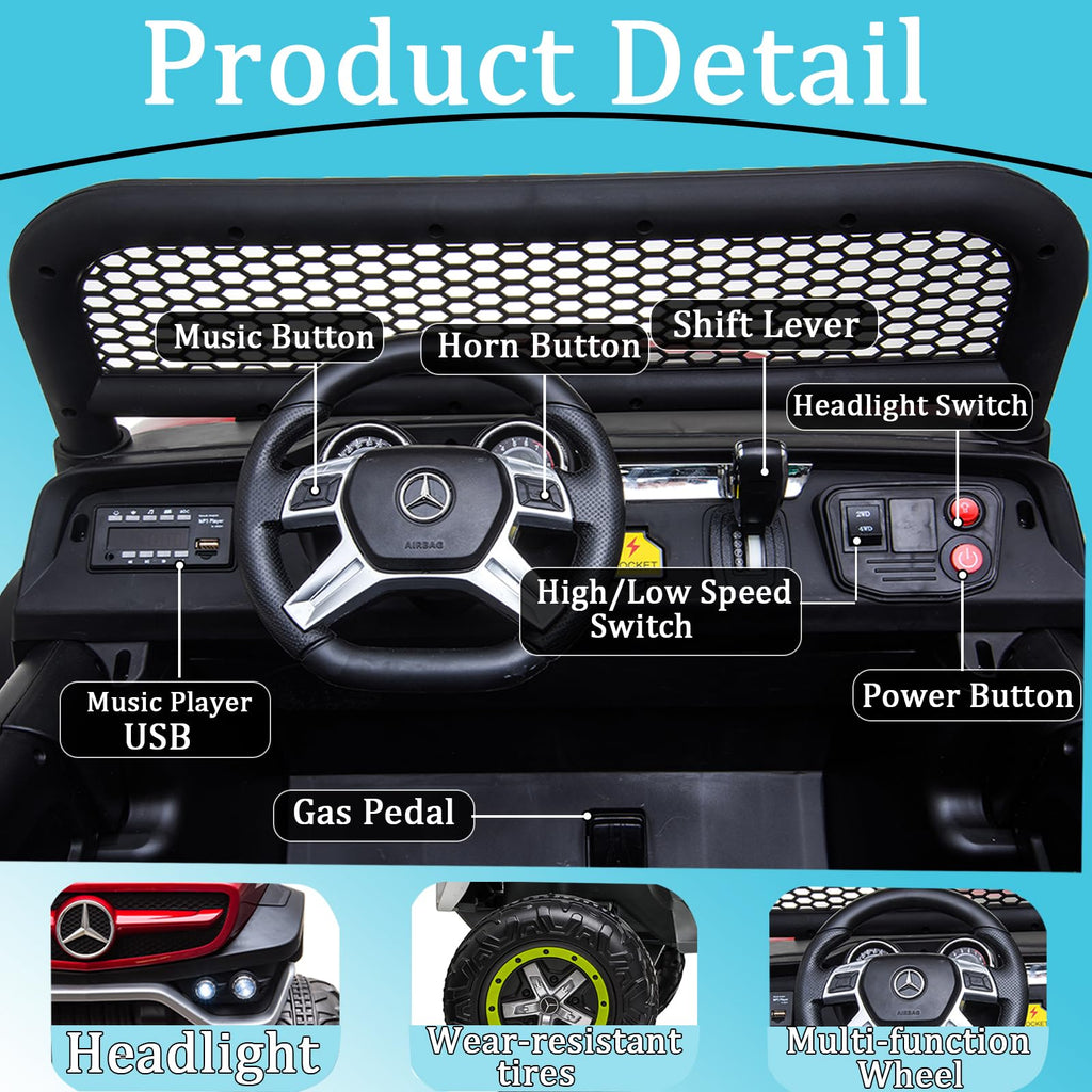 Green 2-Seater 24V Ride On Truck T411789