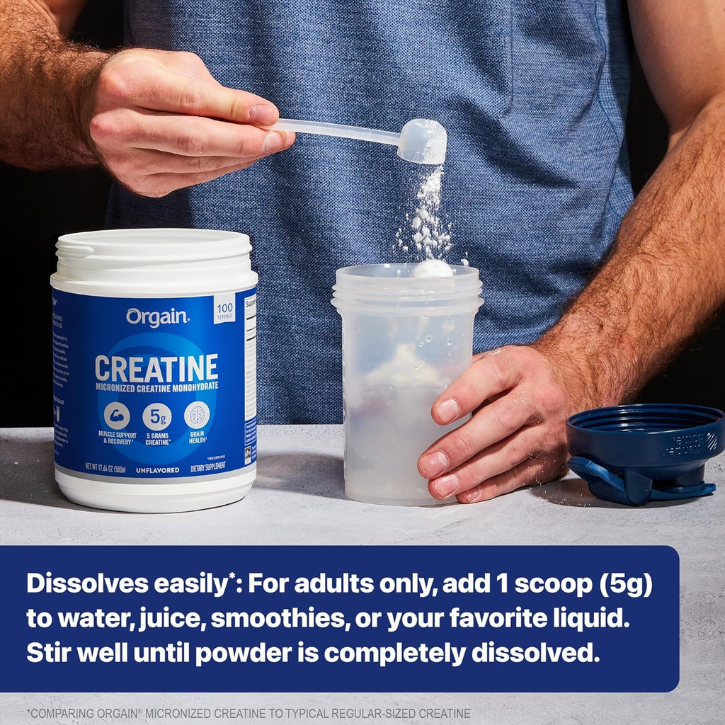 Creatine Monohydrate Powder & Organic Vegan Vanilla Bean Protein Powder Bundle Q31431