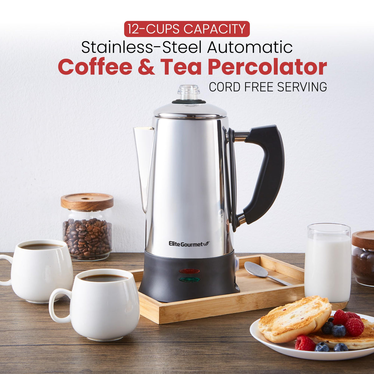 12-Cup Electric Coffee Percolator D8777