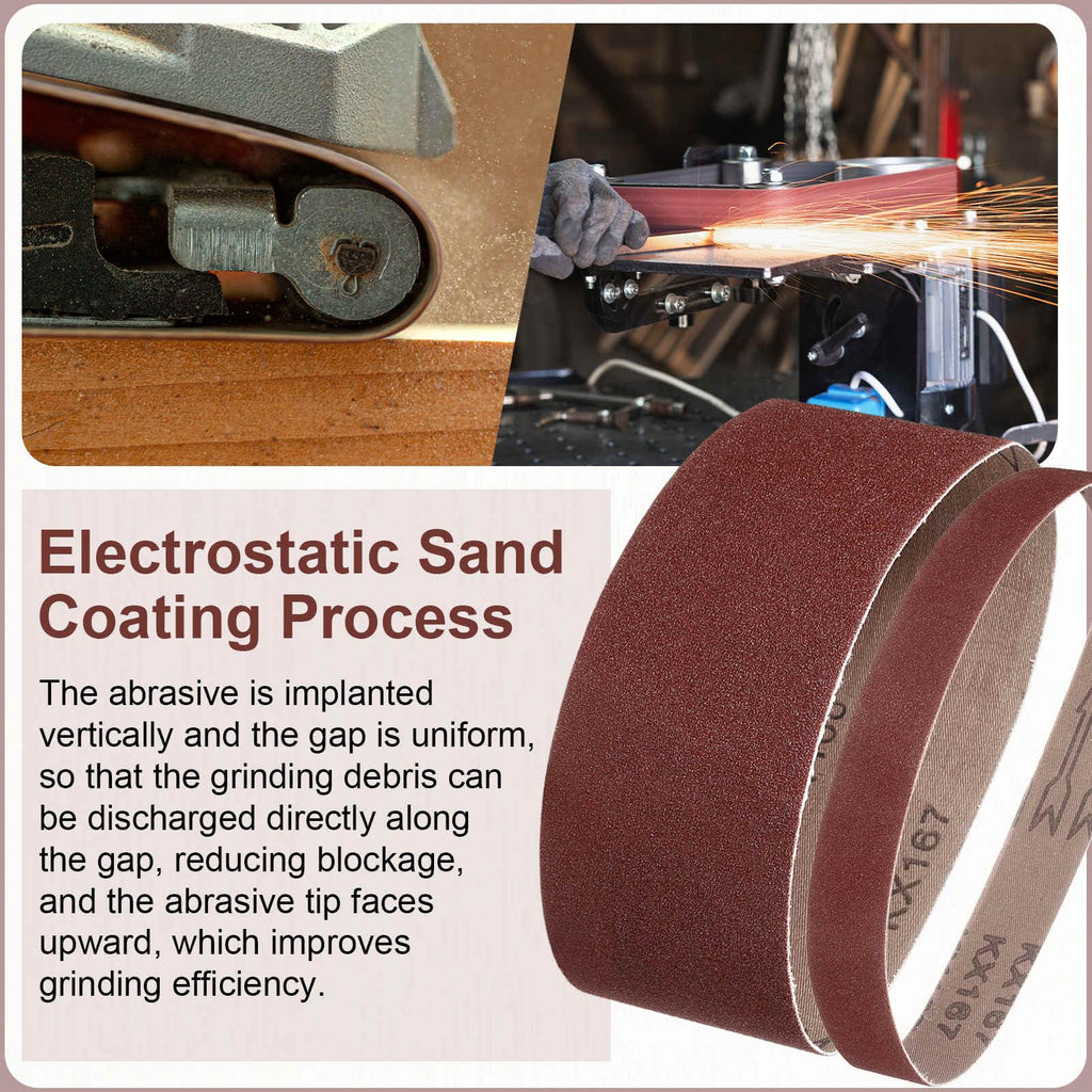 4 x 36 Inch 40 Grits Aluminum Oxide Sanding Belts O106