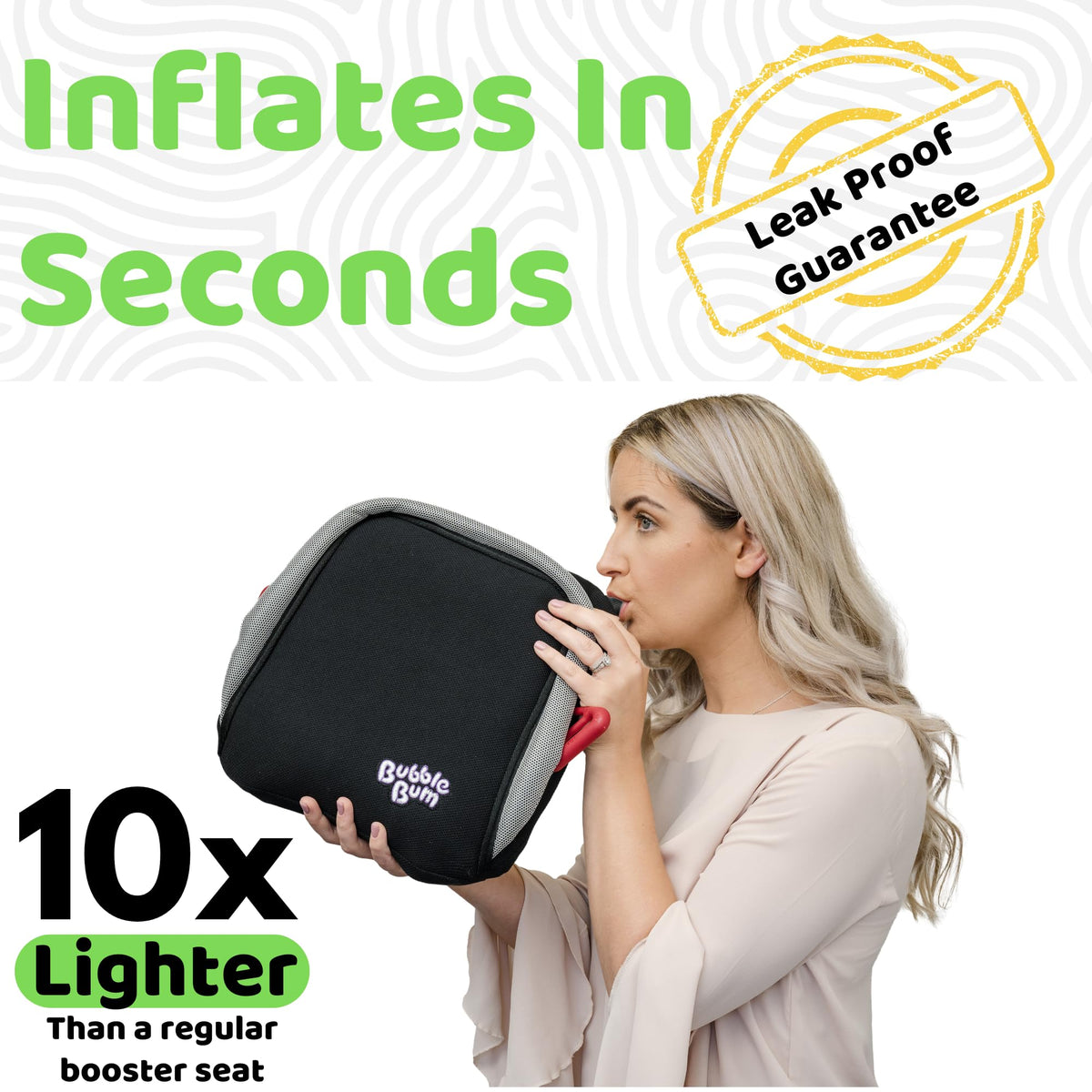 Inflatable Backless Booster Car Seat X603958