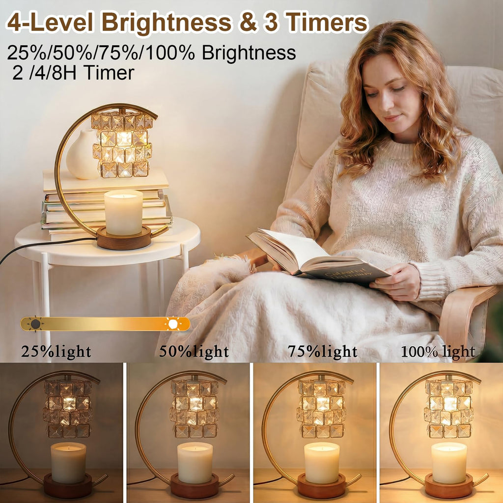 Candle Warmer Lamp with Timer Dimmable Wax Warmer Q59166