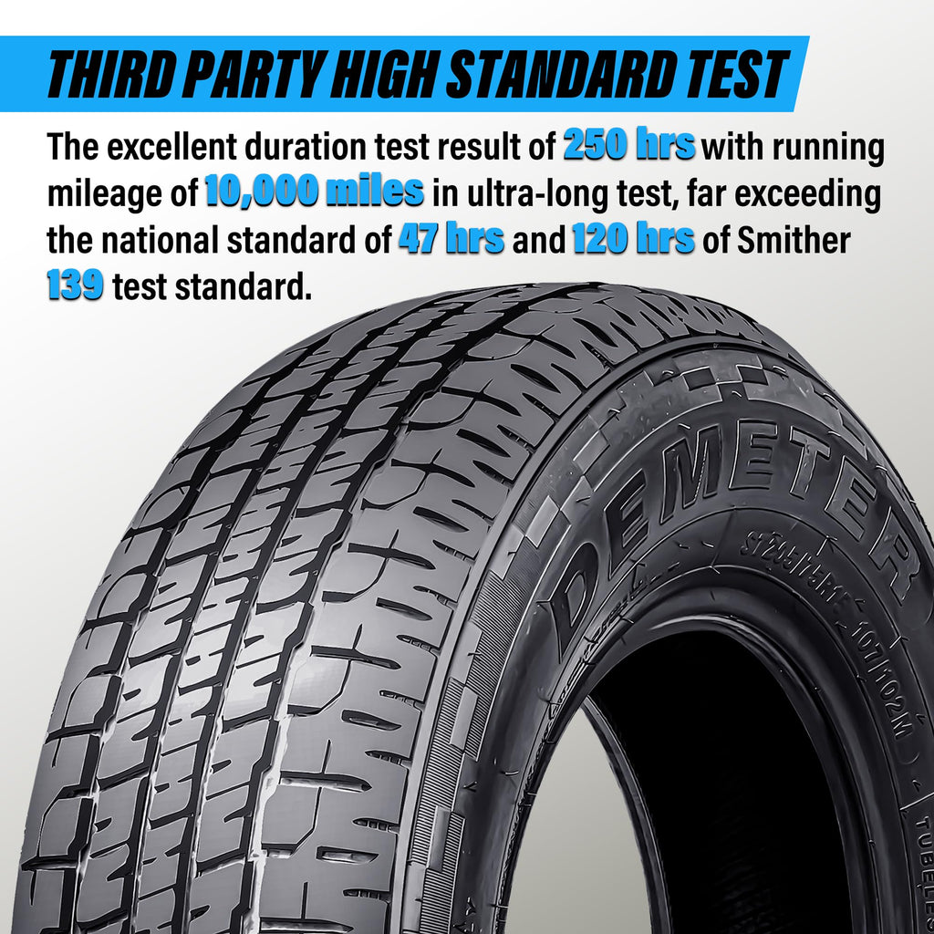 4 Radial Trailer Tires 205/75R15 8 Ply L6346
