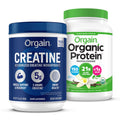 Creatine Monohydrate Powder & Organic Vegan Vanilla Bean Protein Powder Bundle Q31431
