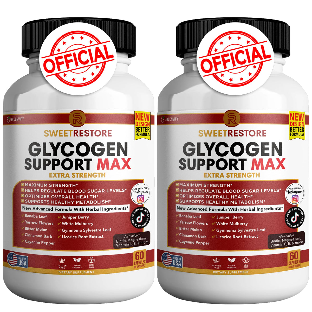 120 Capsules Glycogen Support A5660