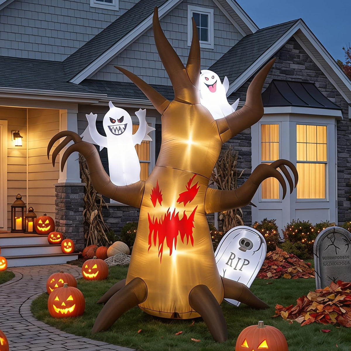 8FT Halloween Inflatable Tree Yard Decor B70967