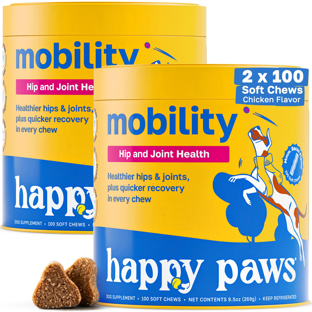 Hip and Joint Supplement for Dogs, 200 Soft Chews U7457