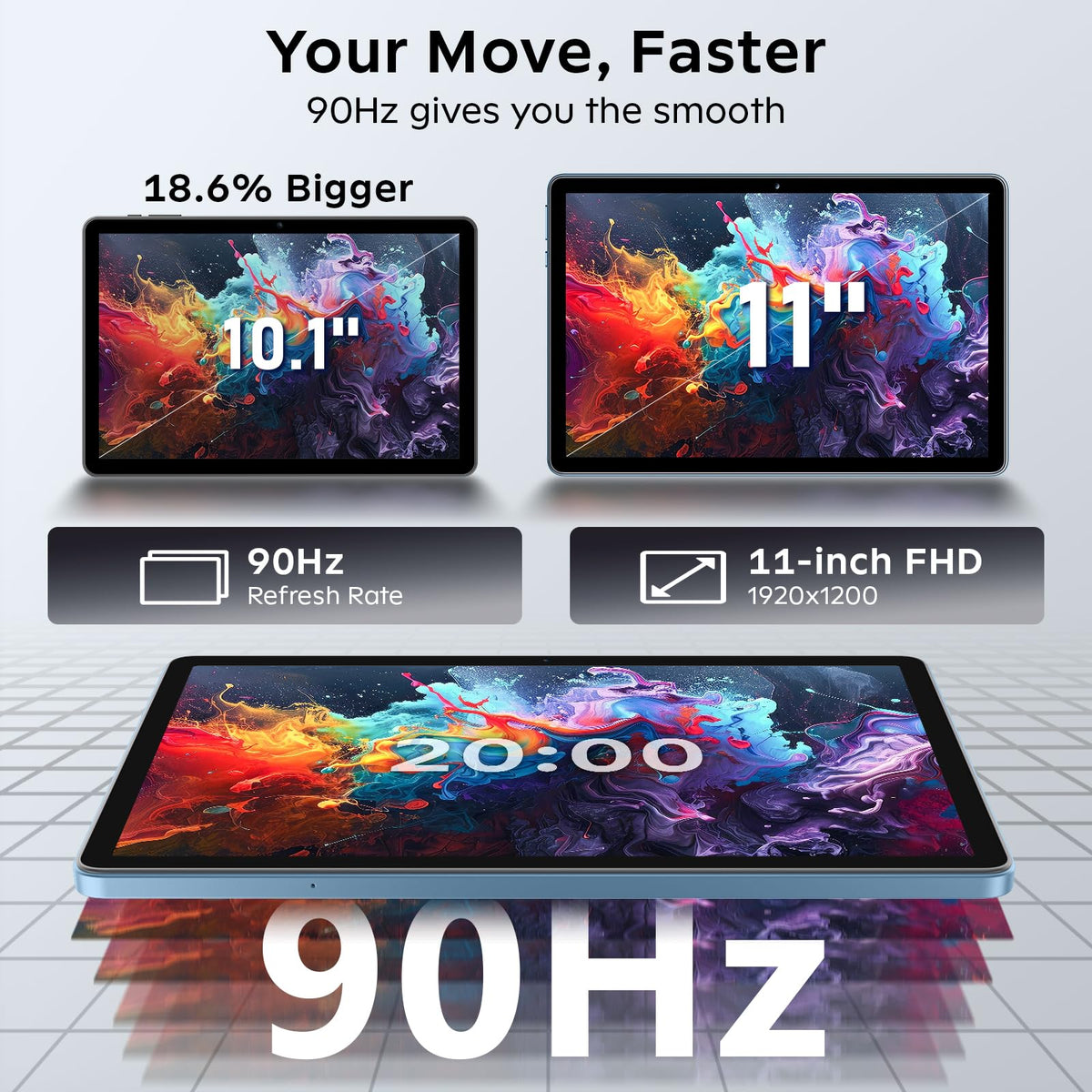 11 Inch Android 16 Tablet with Keyboard B62640