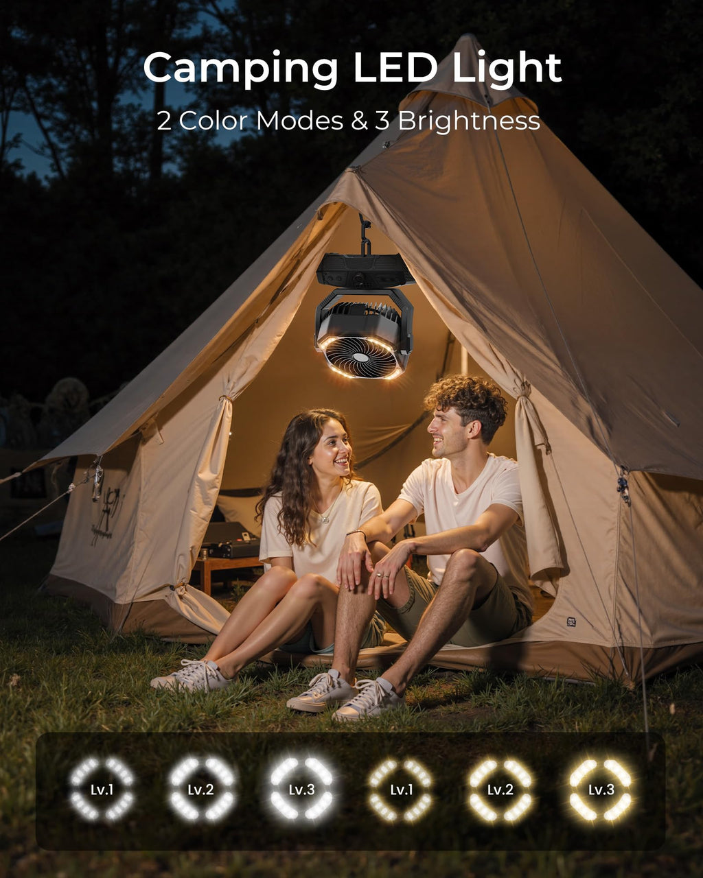 Portable Camping Fan with Remote M627