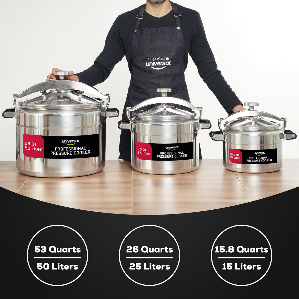 15.8-Quart Aluminum Pressure Cooker Y726