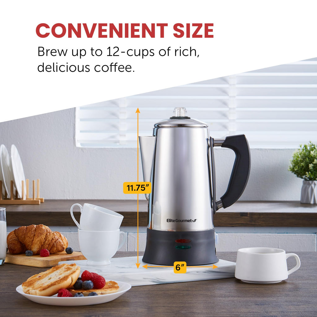 12-Cup Electric Coffee Percolator D8777