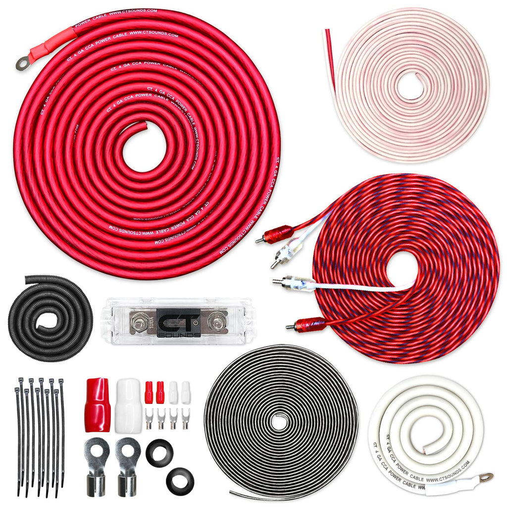 4 Gauge CCA Amp Wiring Install Kit J88213
