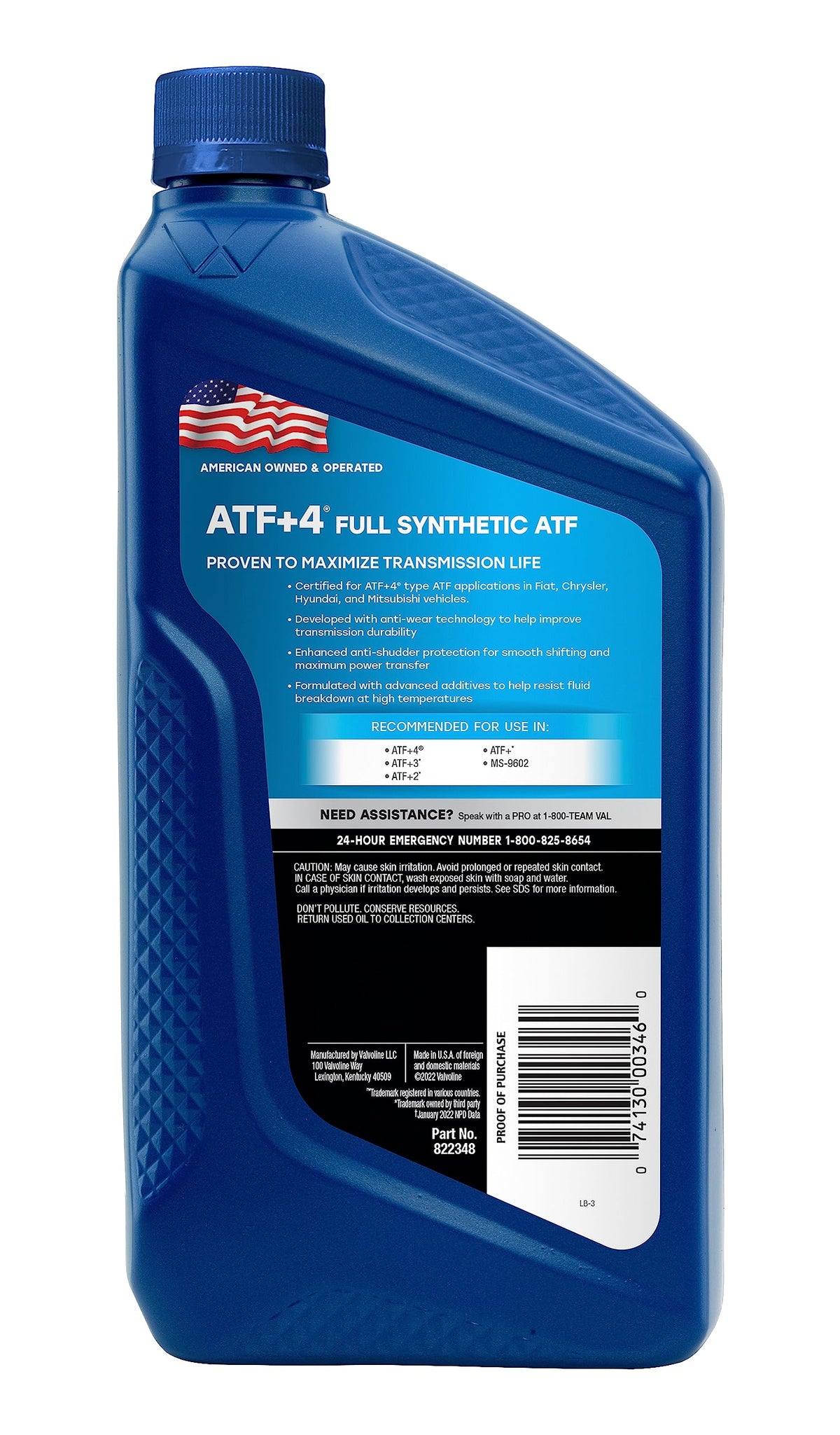 Full Synthetic Automatic Transmission Fluid 1 Quart S541817