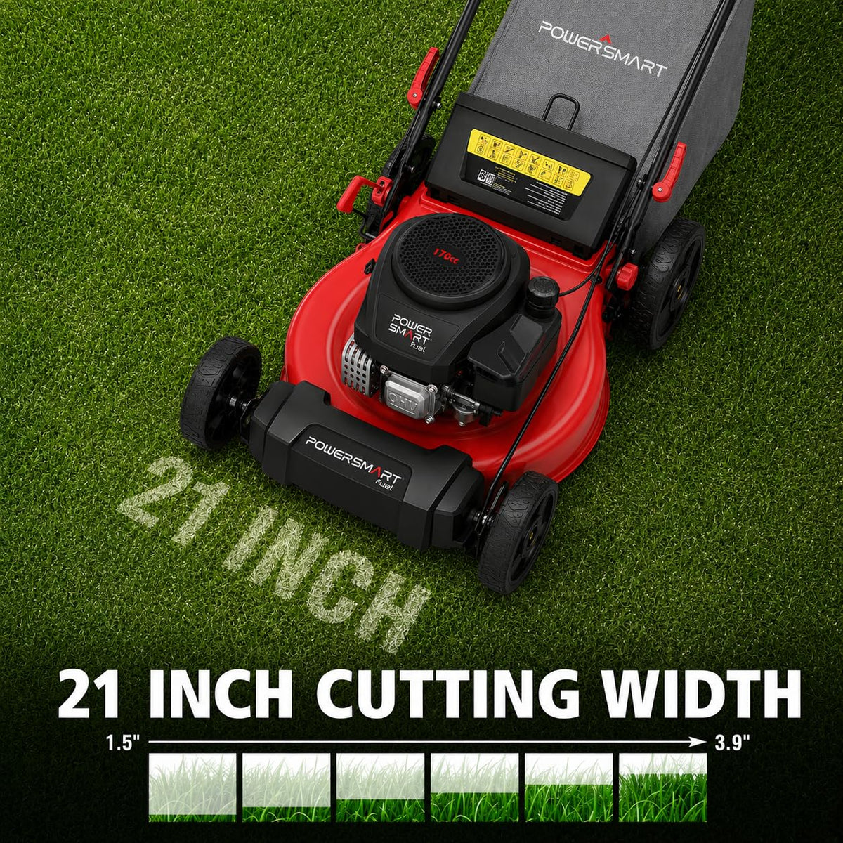 21-Inch 3-in-1 Gas Self-Propelled Lawn Mower I368