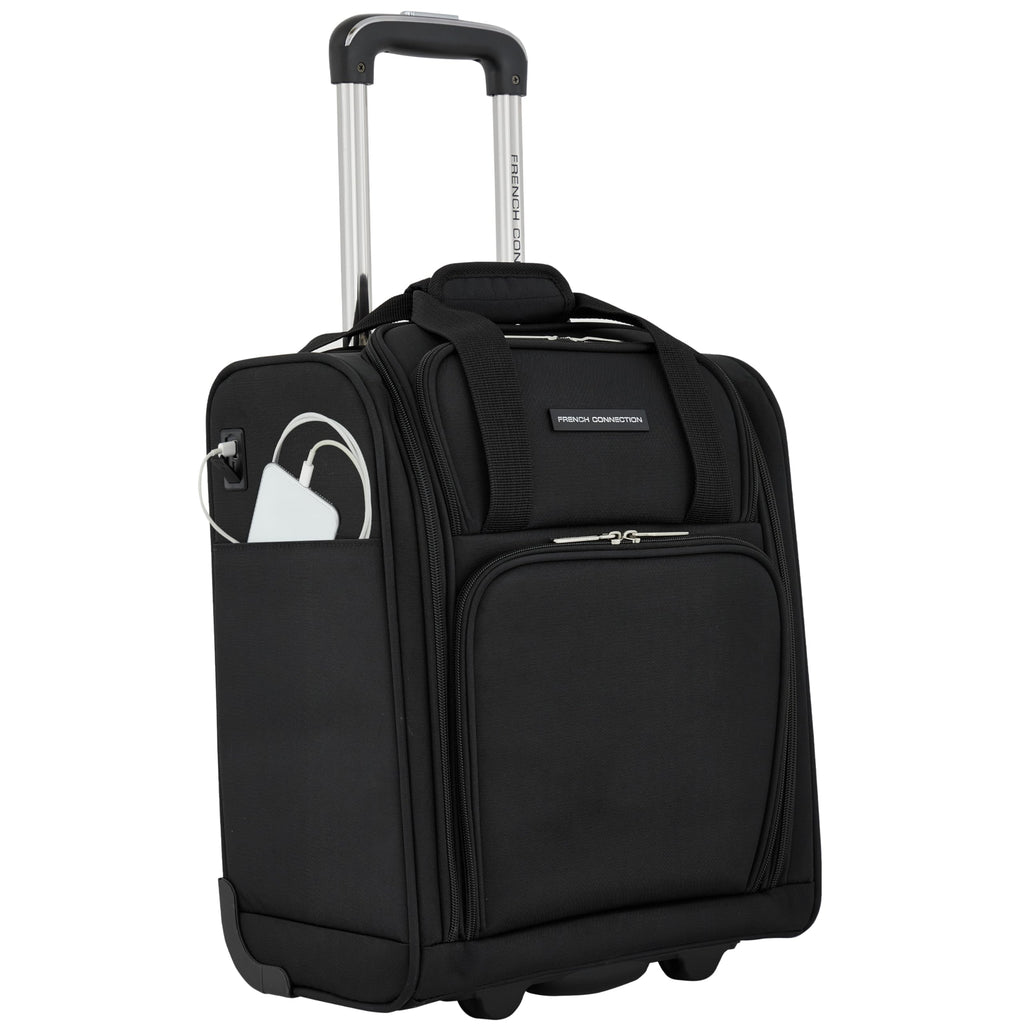 16" Underseat Carry-On Luggage with USB/USB-C Ports, Black B491481