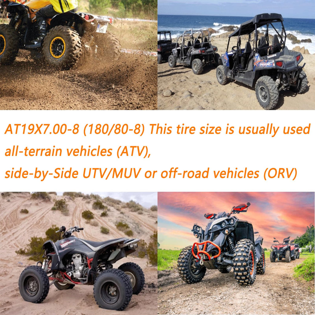 Pack of 2 19x7-8 Off-Road ATV/UTV Tires H1421