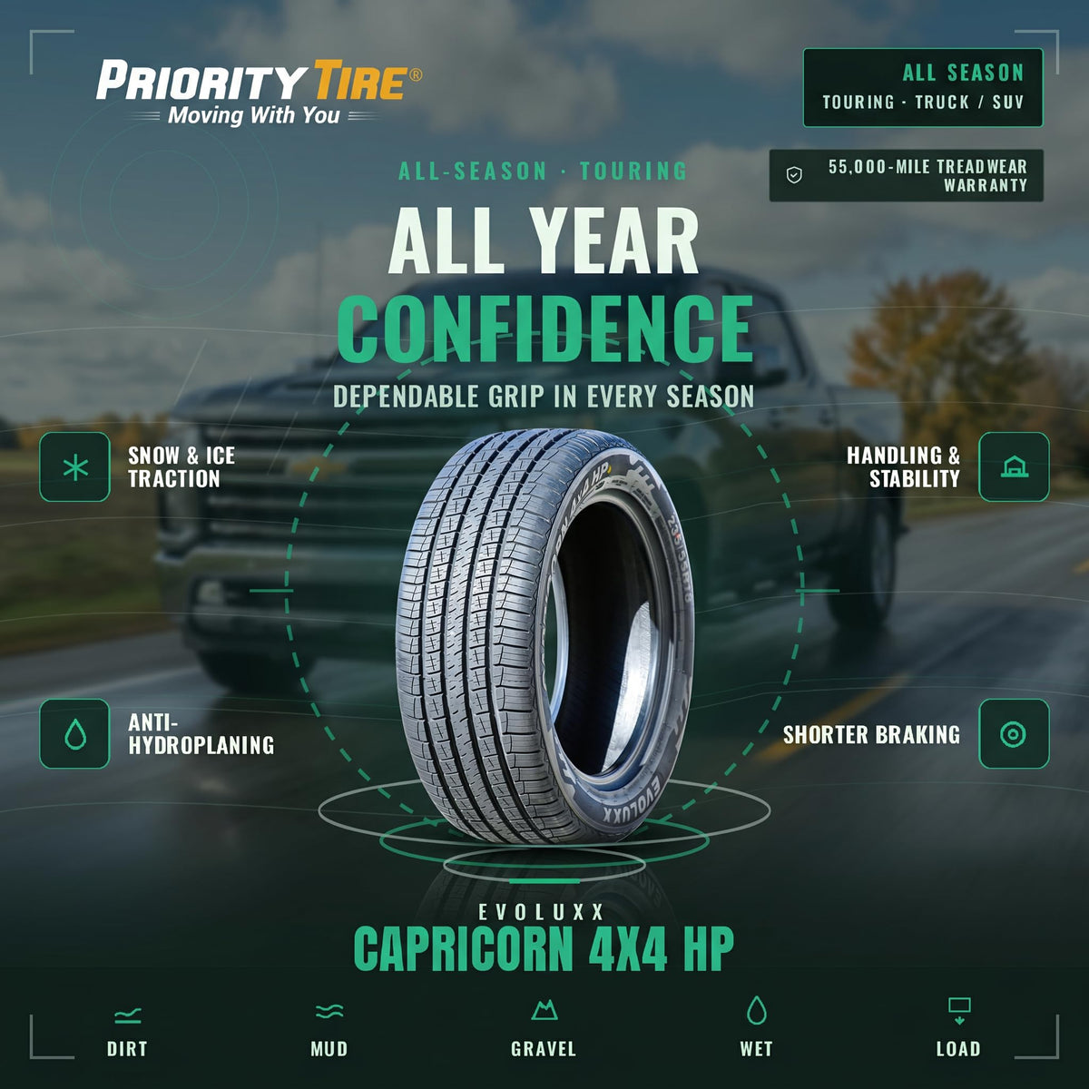 235/55R18 104V All Season XL Tire L5515