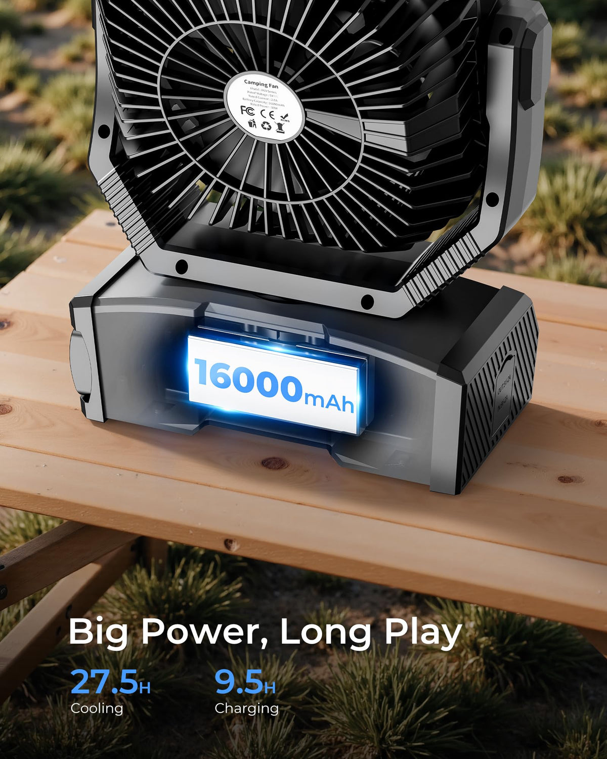 Portable Camping Fan with Remote M627