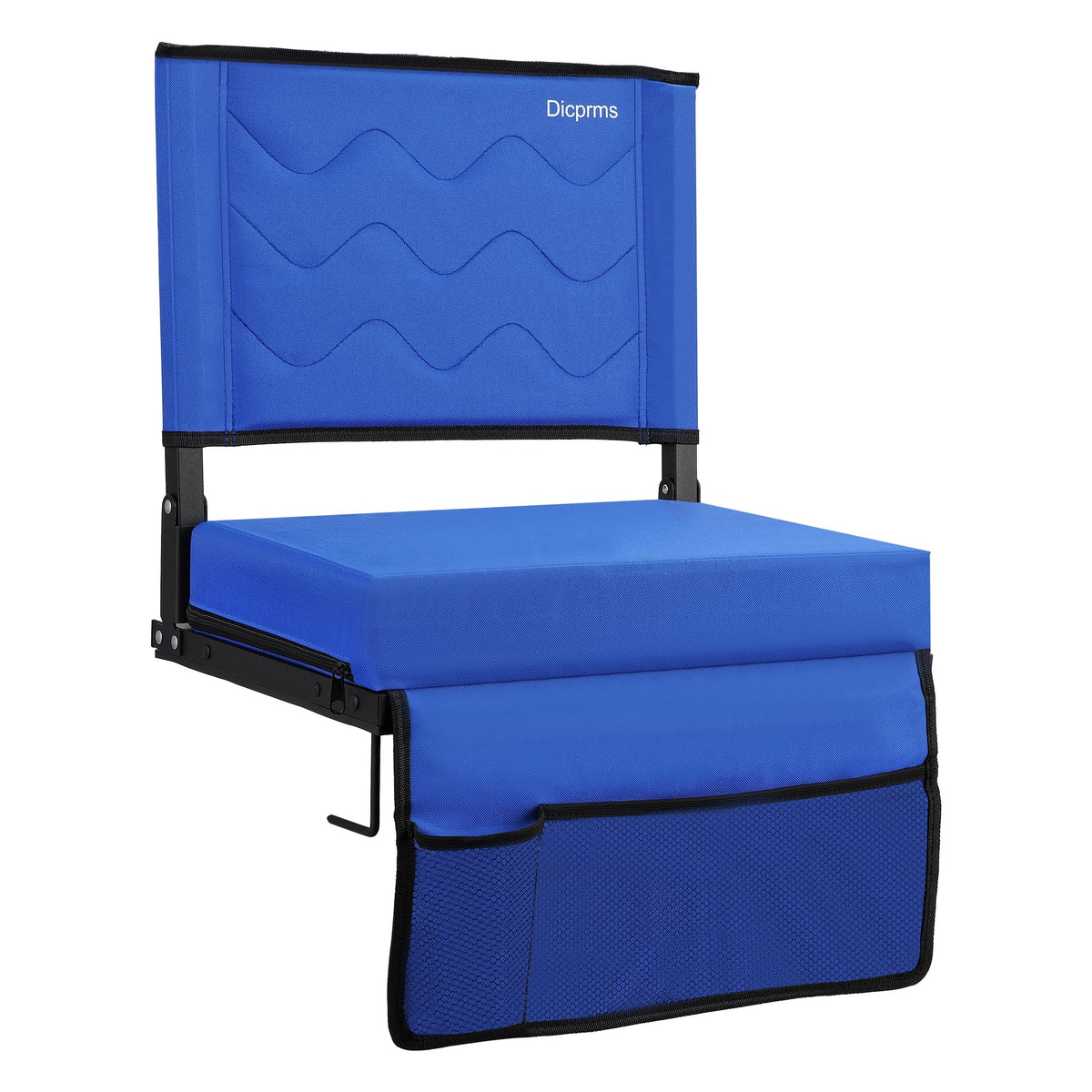 Blue Padded Folding Stadium Seats with Back Support L973773