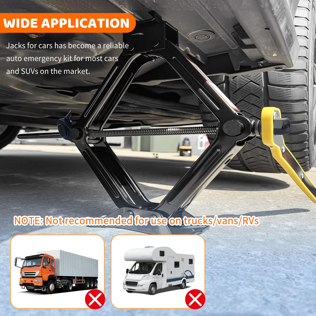 Heavy Duty Scissor Jacks Car Set H3175