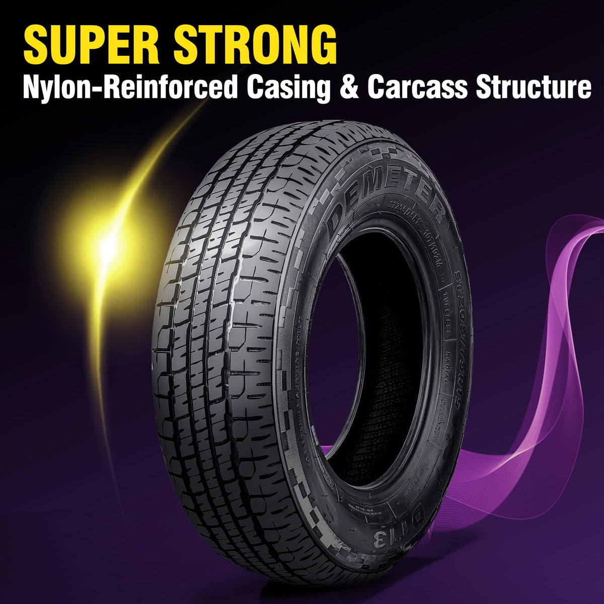 4 Radial Trailer Tires 205/75R15 8 Ply L6346