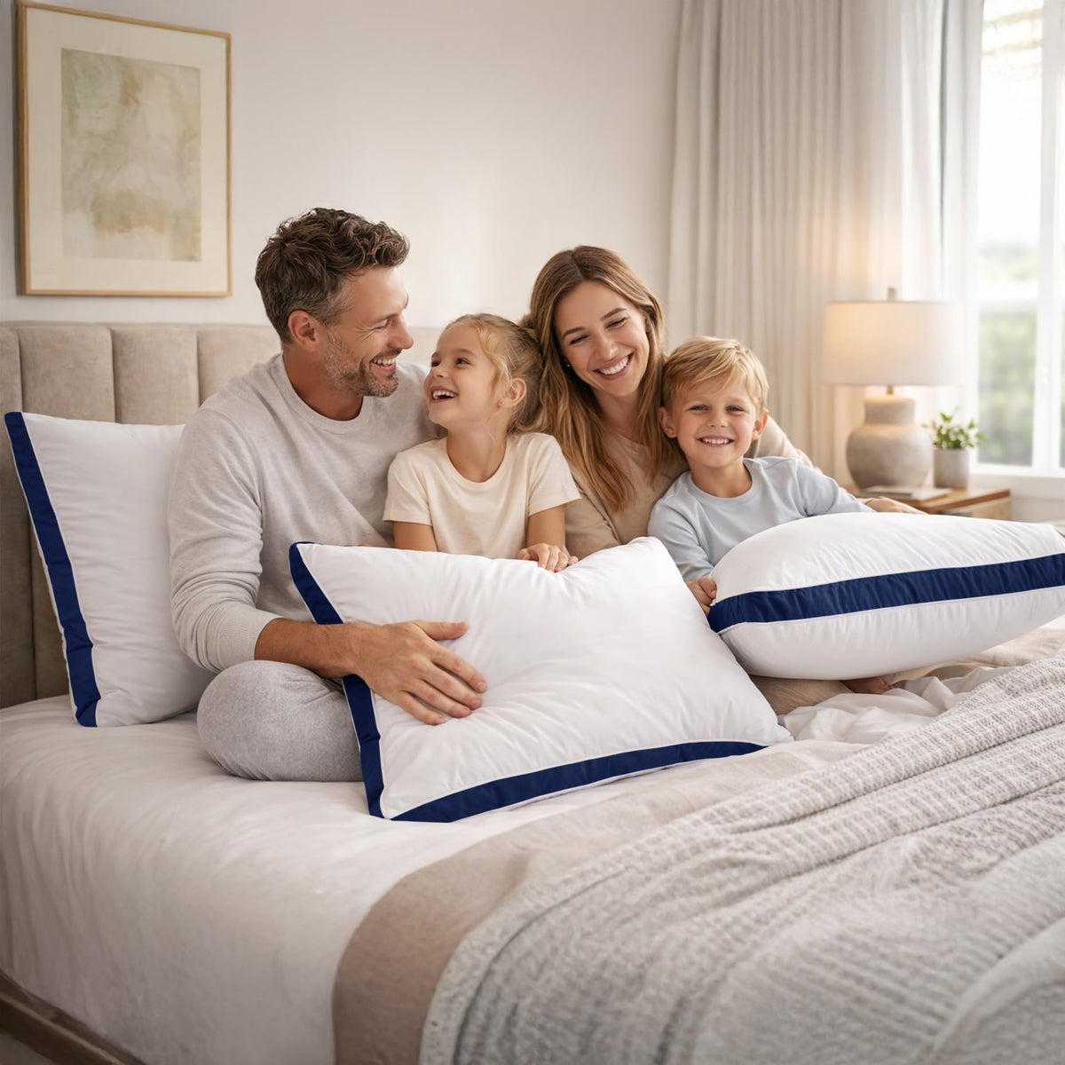 King 2 Pack Down Alternative Gusseted Pillows Z35461