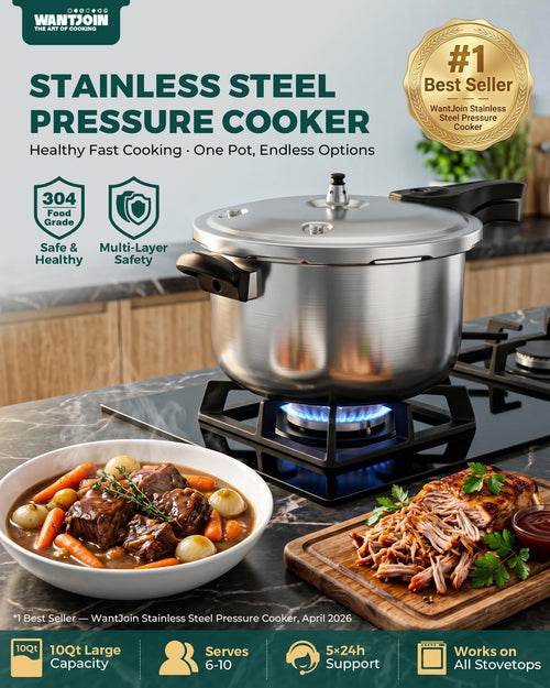 10 Quart Stainless Steel Pressure Cooker D527179