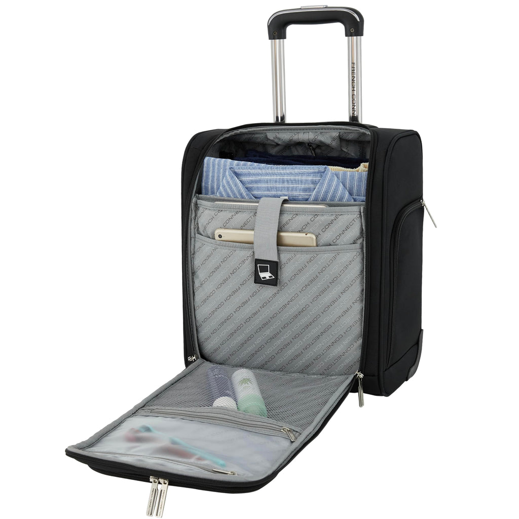 16" Underseat Carry-On Luggage with USB/USB-C Ports, Black B491481