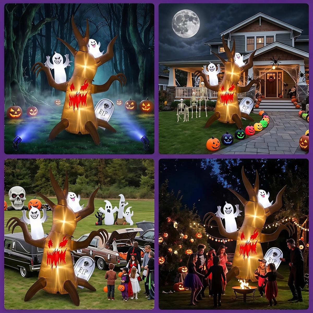 8FT Halloween Inflatable Tree Yard Decor B70967