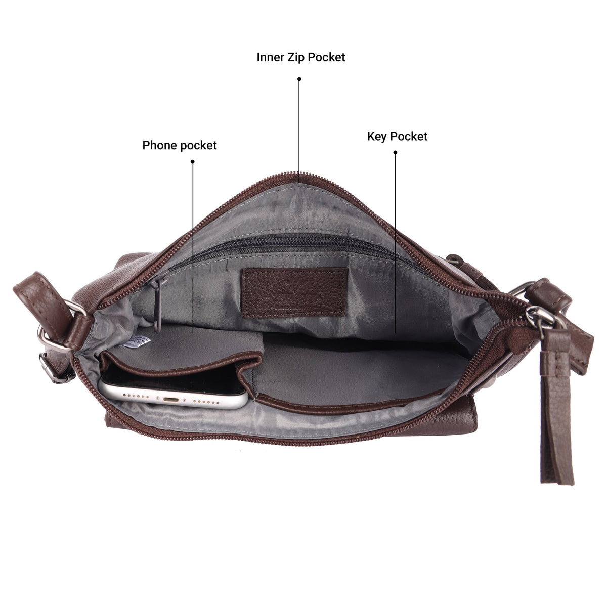 Small Soft Leather Crossbody Handbags F340