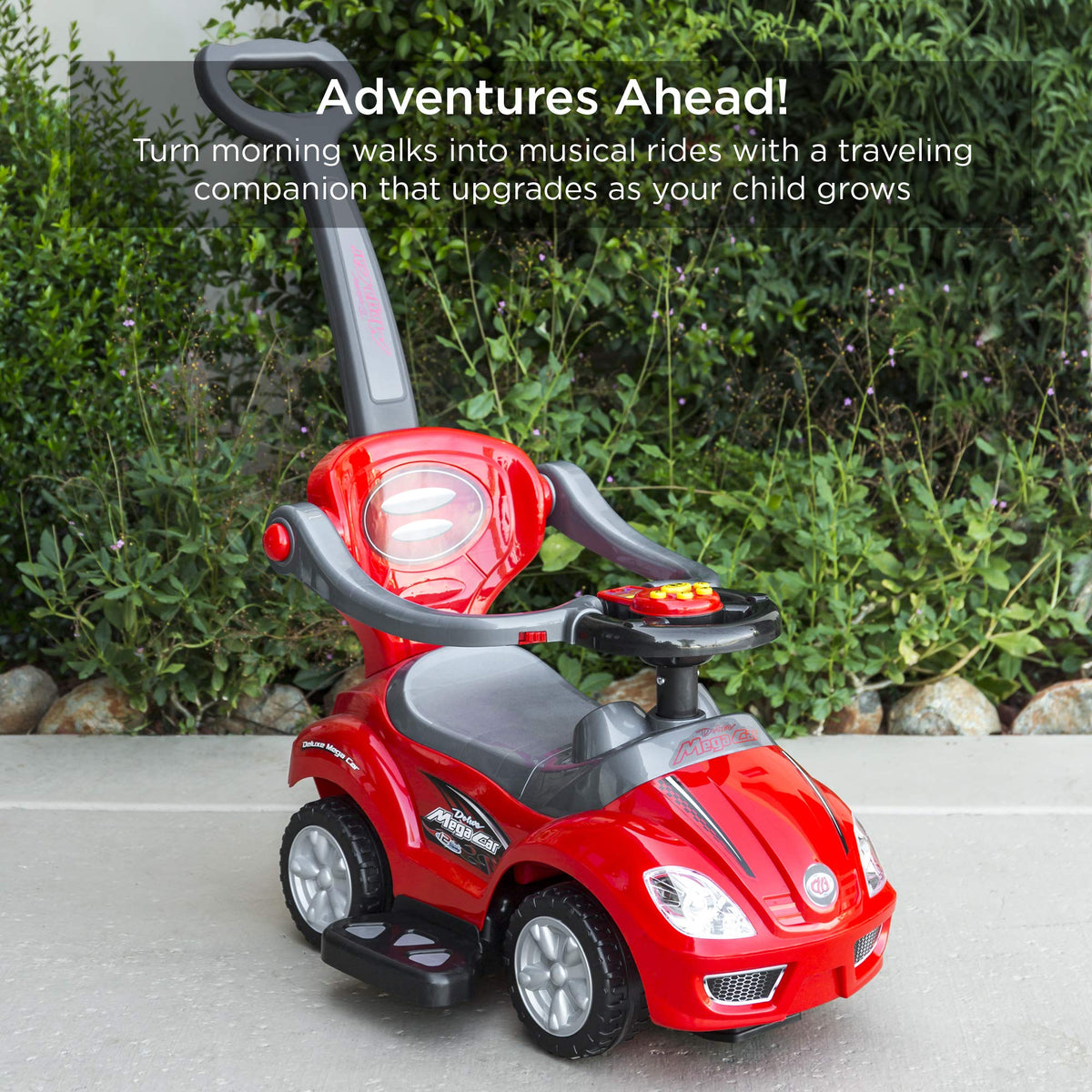 Kids 3-in-1 Push and Pedal Ride On Car L905588