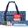 166 White Tiles Mahjong Set with Blue Carrying Bag C60256
