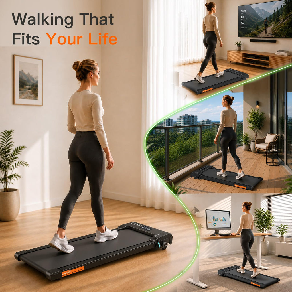 Portable Under Desk Treadmill with Incline M806881