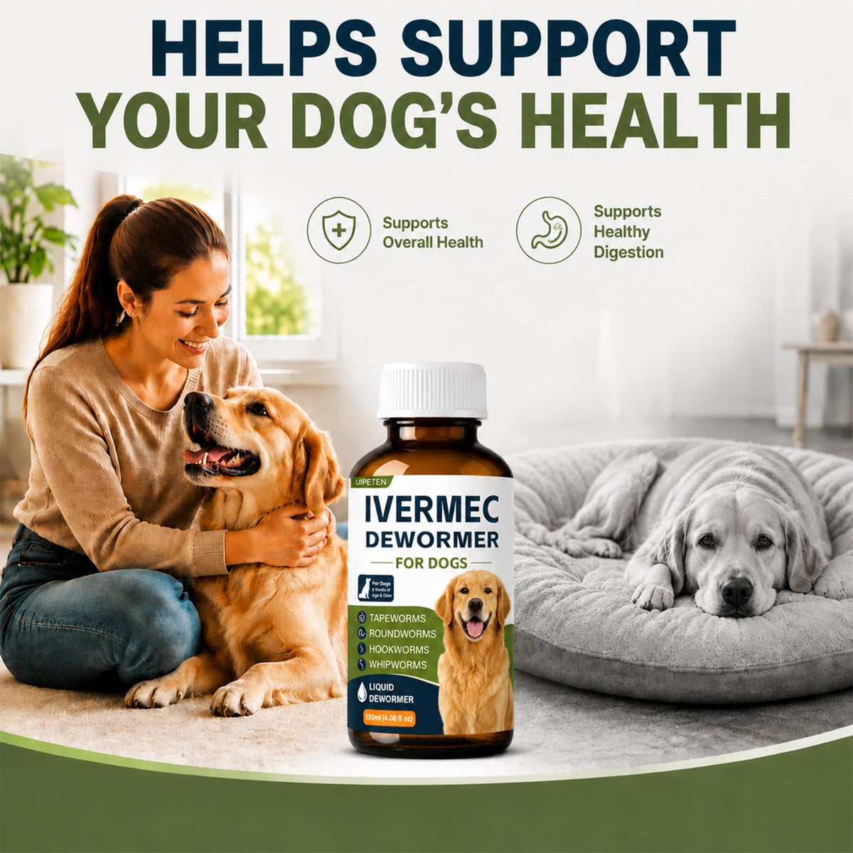Dog Broad Spectrum Dewormer for Tapeworms, Hookworms and Roundworms H587