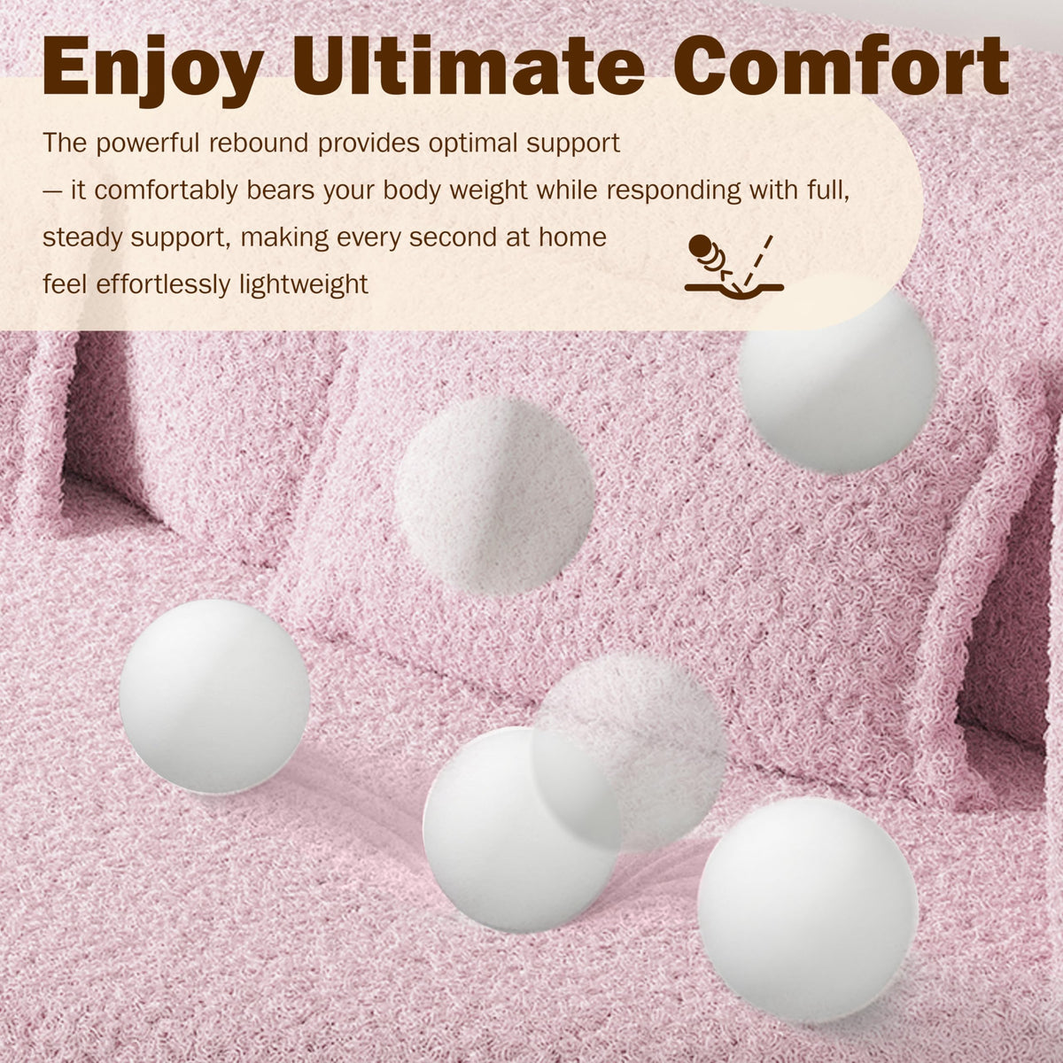 2-in-1 Convertible Sofa Bed with Pillows Z6617