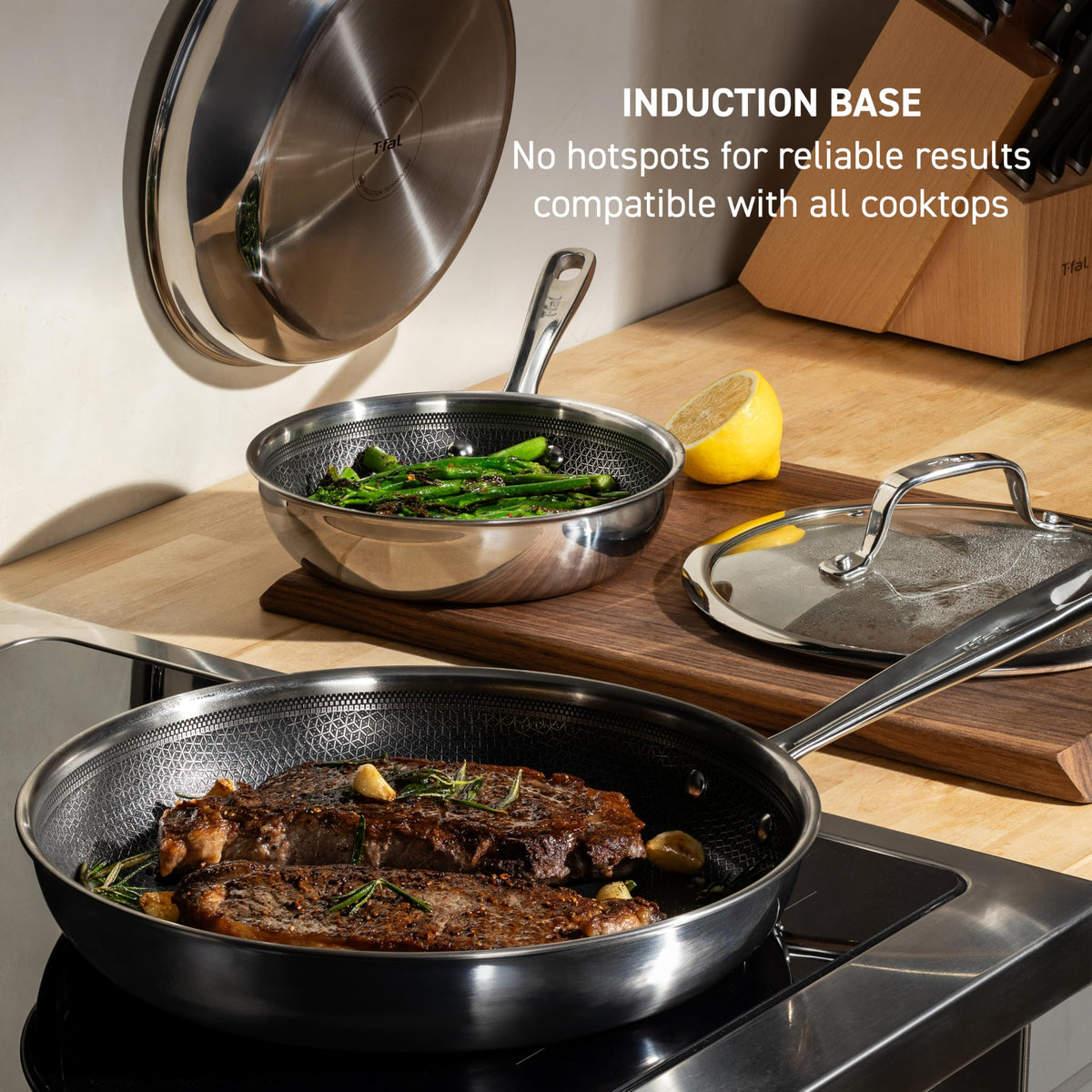 3 Piece Stainless Steel Frypan Cookware Set O7287