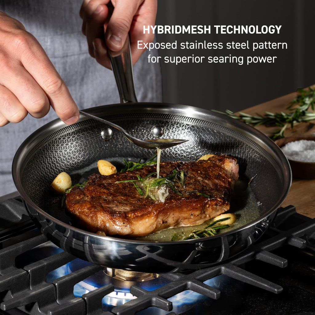 3 Piece Stainless Steel Frypan Cookware Set O7287