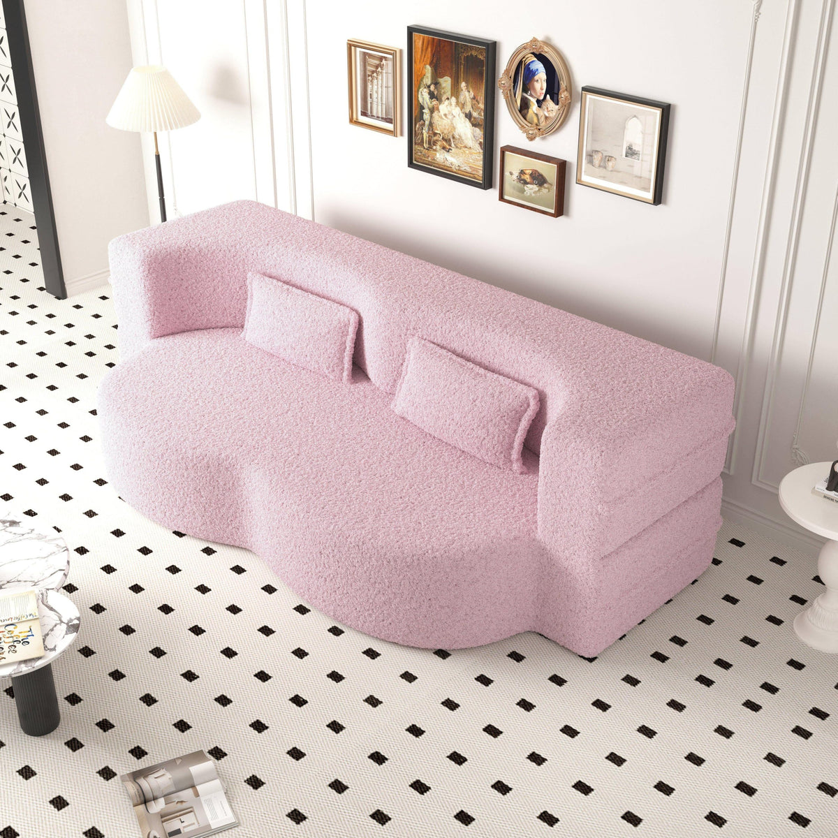 2-in-1 Convertible Sofa Bed with Pillows Z6617
