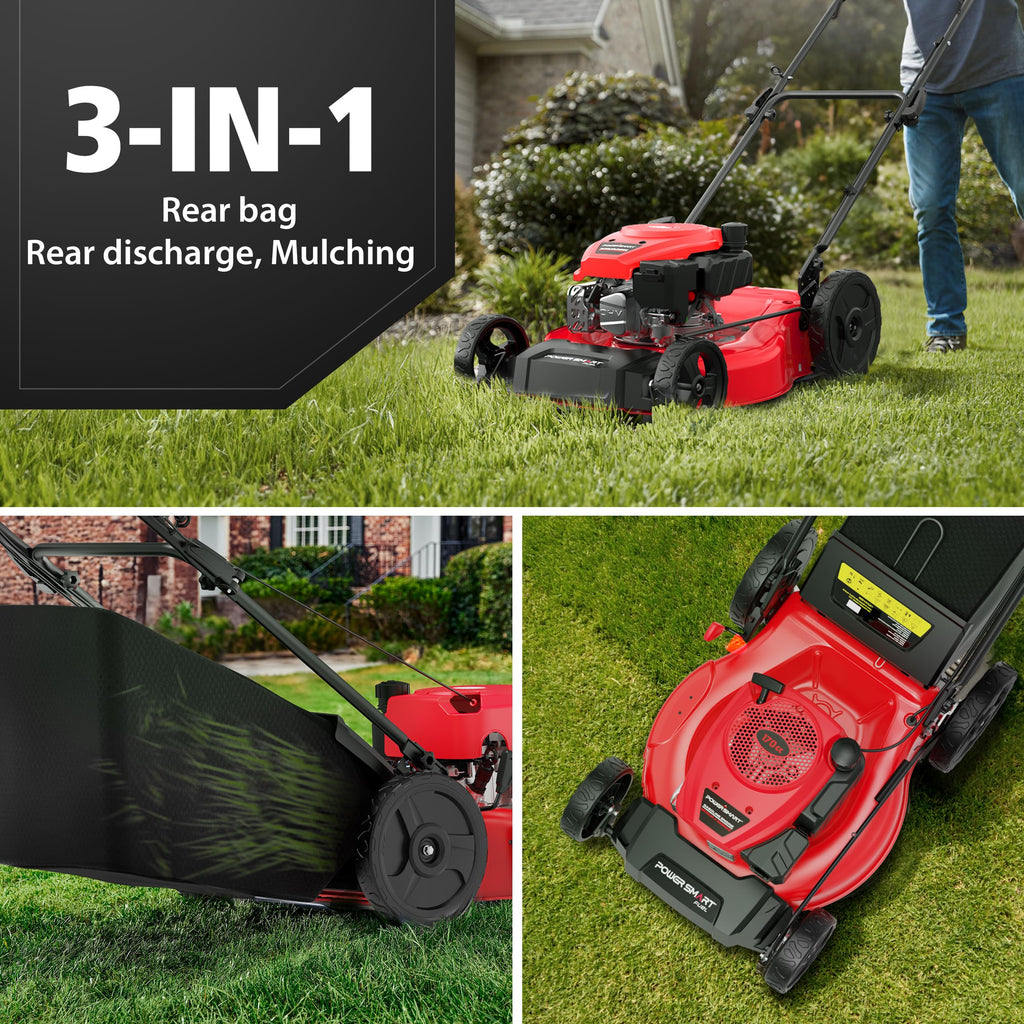 21-Inch 3-in-1 Gas Self-Propelled Lawn Mower I368